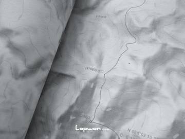 徒步穿越必备自制等高线地形图