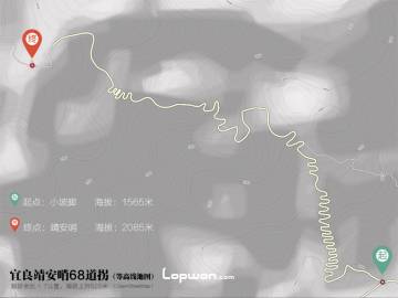 周末骑行地图：宜良靖安哨68道拐