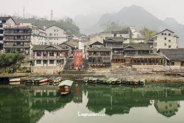 2022年01月04日，湖南省边城镇，洪渡一景。by Lopwon