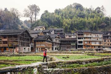 2022年01月12日，贵州省黎平县，肇兴侗寨一景。by Lopwon